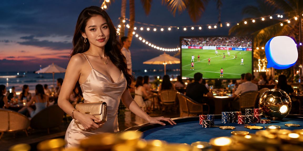 Người chơi xem cá cược bóng đá trên điện thoại tại bãi biển Phú Quốc